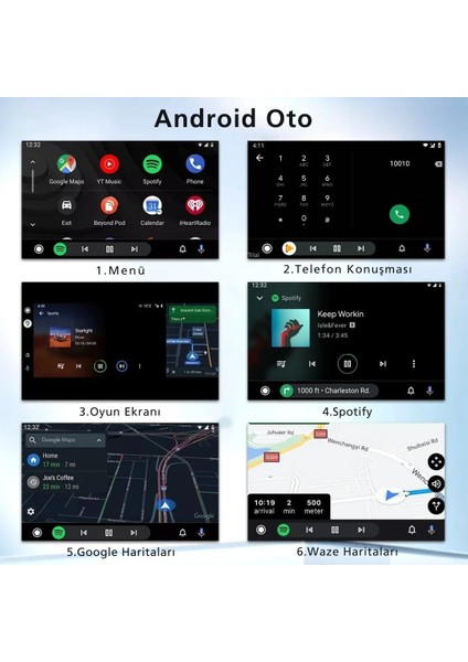 Carlinkit Multimedya Carplay Dönüştürücü Carplay & Android Auto Apple-Android Head Unit