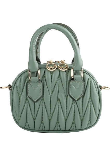 Şık Desenli Yumuşak Çapraz Kadın El ve Omuz Çantası Mint indirimleri