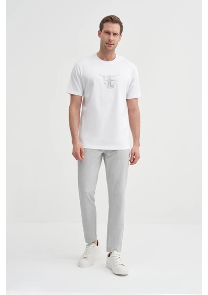 Beyaz Erkek T-Shirt 4160