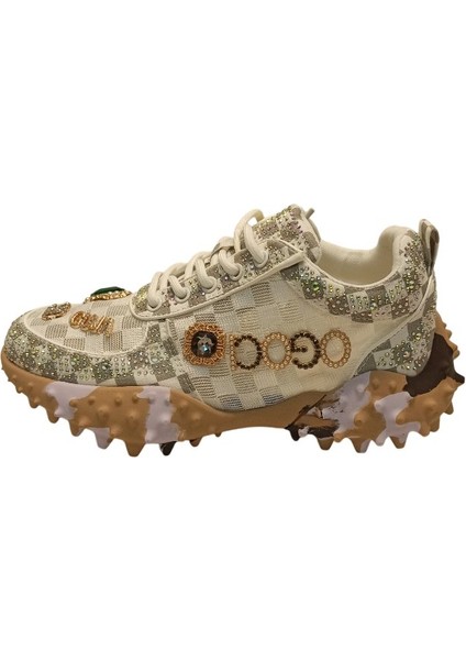 Bej Adın Sneaker Spor Ayakkabı