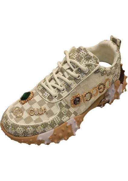 Bej Adın Sneaker Spor Ayakkabı