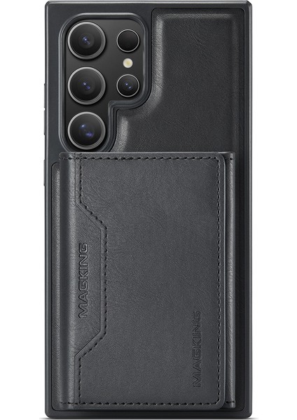 Magkıng K2 Serisi Samsung Galaxy S24 Ultra Kılıf Magsafe Pc+Tpu+Pu Telefon Kapağı-Siyah ile Uyumlu (Yurt Dışından) fiyatları