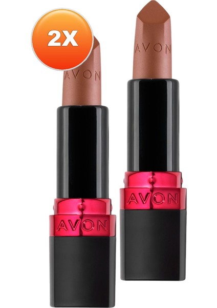 Ultra Mat Kahverengi Ruj 2'li Set – SPF 15, E Vitaminli Nemlendirici Asansörlü Stick, Marvellous Mocha fırsatları
