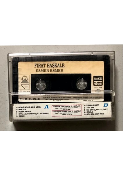 Fırat Başkale Esmer Esmer Kaset (Orjinal Dönem Baskı) fiyatları