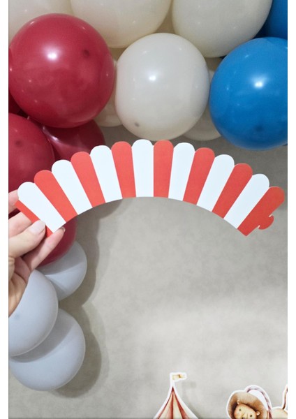 Sirk Konsept Cupcake Sargısı 10'lu