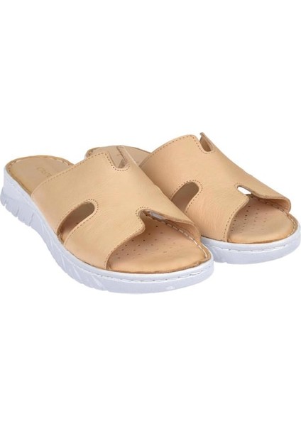 22357 Kadın Deri Comfort Terlik Bej fırsatları