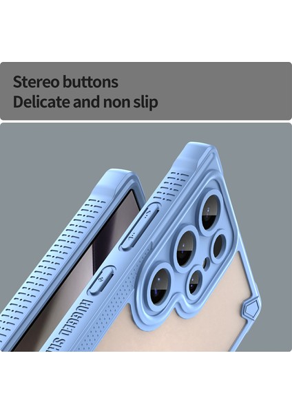 Samsung Galaxy S24 Ultra Kılıf Pc+Tpu Buzlu Telefon Arka Kapak-Mavi (Yurt Dışından) indirimleri