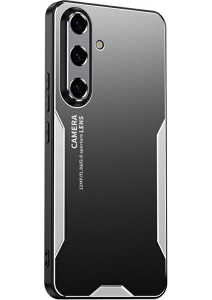 Samsung Galaxy A26 5g Telefon Kılıfı Için Alüminyum Alaşımlı Tpu Pc Arka Kapak-Gümüş (Yurt Dışından)