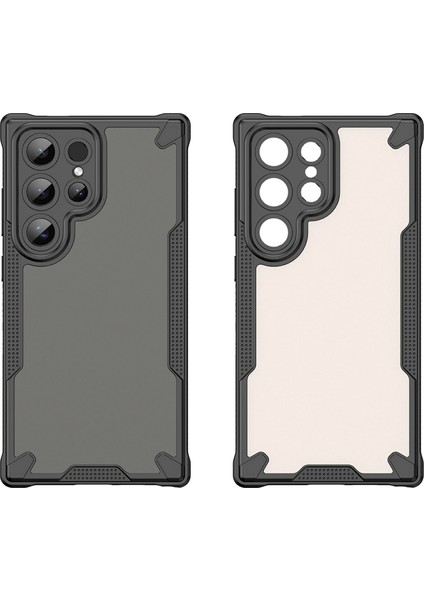 Samsung Galaxy S24 Ultra Kılıf Pc+Tpu Buzlu Telefon Arka Kapak-Siyah (Yurt Dışından) fiyatları