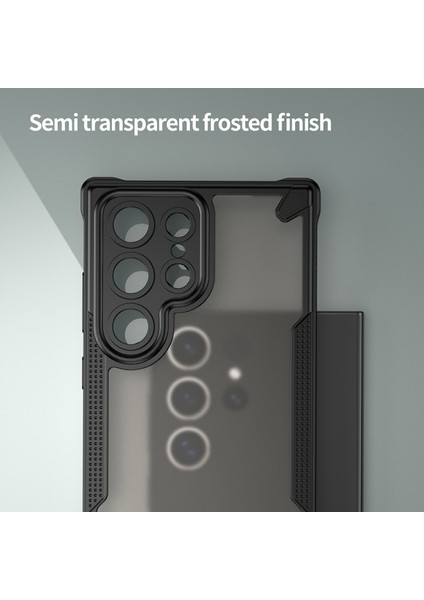 Samsung Galaxy S24 Ultra Kılıf Pc+Tpu Buzlu Telefon Arka Kapak-Siyah (Yurt Dışından) fırsatları