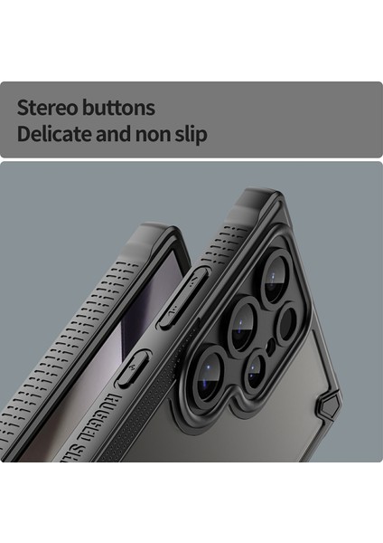 Samsung Galaxy S24 Ultra Kılıf Pc+Tpu Buzlu Telefon Arka Kapak-Siyah (Yurt Dışından) indirimleri