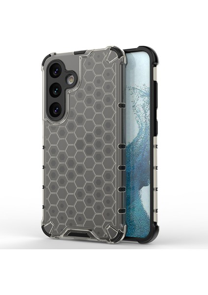 Samsung Galaxy A36 5g Kılıf Pc+Tpu Telefon Kılıfı Petek Şekli-Siyah (Yurt Dışından)