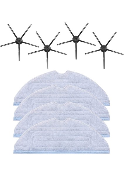 Roborock S7, S7 Max V, S7 Pro Ultra Robot Süpürge Uyumlu 8'li Yedek Parça Seti