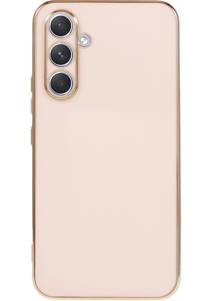 Samsung Galaxy S24 Fe Kılıf Tpu Slim Fit Darbeye Dayanıklı Telefon Kapağı 6d Galvanik-Pembe (Yurt Dışından)