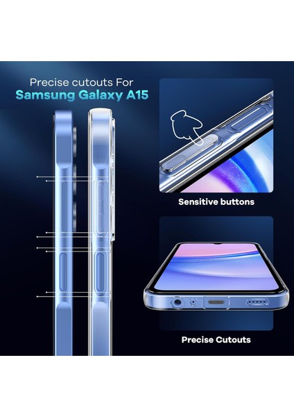 Samsung Galaxy S24 Fe Kılıf Tpu Şeffaf Telefon Kapağı + 2 Adet Temperli Cam Ekran Filmi 2.5d Ark Kenar (Yurt Dışından) fiyatları