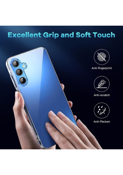 Samsung Galaxy S24 Fe Kılıf Tpu Şeffaf Telefon Kapağı + 2 Adet Temperli Cam Ekran Filmi 2.5d Ark Kenar (Yurt Dışından) fırsatları