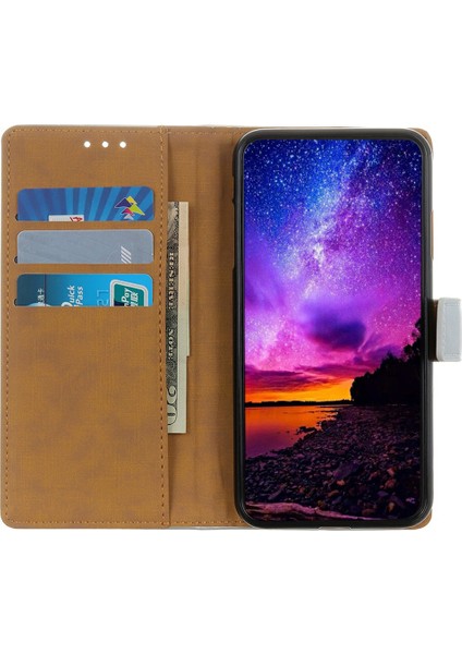 Samsung Galaxy A56 5g Kılıf Kart Yuvaları Için Pu Deri Flip Stand Telefon Kapağı-Mor (Yurt Dışından)