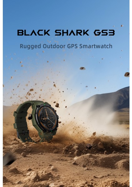 Gs3 Xiaomi Outdoor Gps 50MT Suya Dayanıklı Akıllı Saat 21 Gün Pil Ömrü