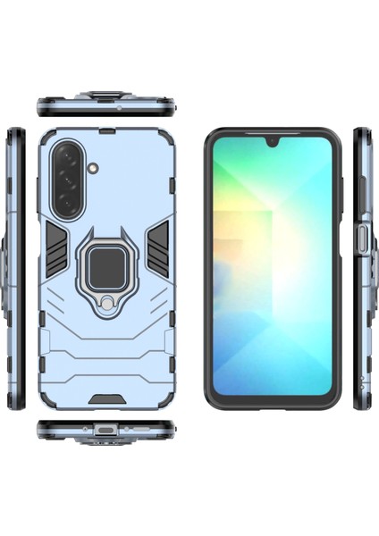 Samsung Galaxy A26 5g Kılıf Pc+Tpu Halkalı Koruyucu Telefon Kılıfı Kickstand-Mavi (Yurt Dışından) indirimleri