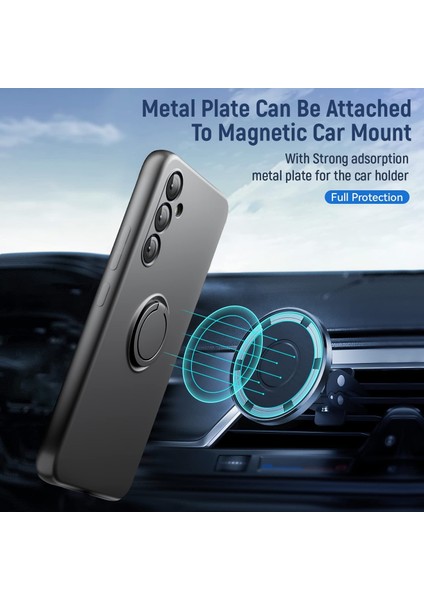 Samsung Galaxy A36 5g Kılıf Için Sıvı Silikon Kickstand Kapak 2.5d Ark Kenar Temperli Cam Film-Siyah (Yurt Dışından) fiyatları