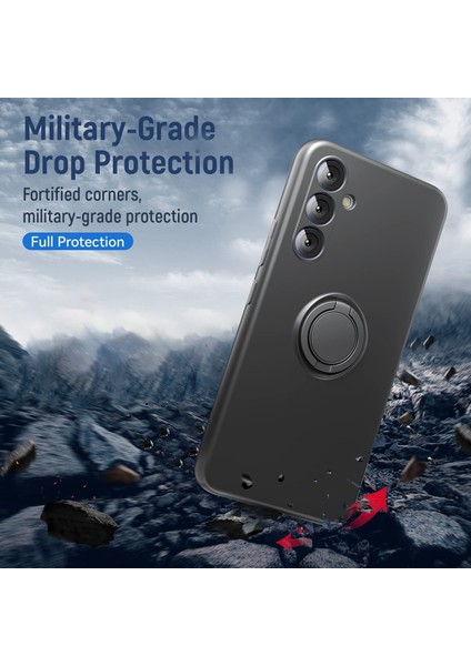 Samsung Galaxy A36 5g Kılıf Için Sıvı Silikon Kickstand Kapak 2.5d Ark Kenar Temperli Cam Film-Siyah (Yurt Dışından) fırsatları