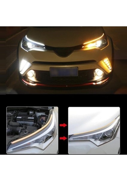LED Gündüz Farı Kayar Sinyalli 60 cm Su Geçirmez Elastik Yapı ile Pratik Montaj fiyatları