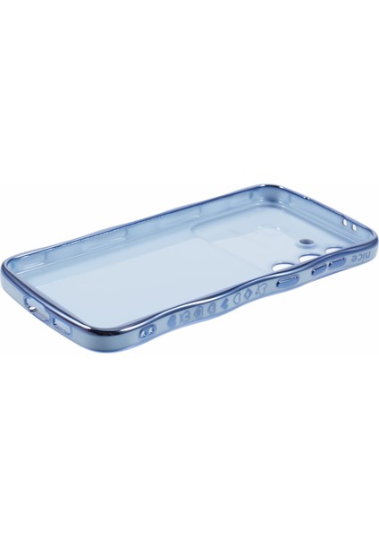 Samsung Galaxy S25 Kılıf Love Hearts Tpu Telefon Kapağı Kıvırcık Dalga Çerçeve Büyük Pencere-Mavi (Yurt Dışından) modelleri