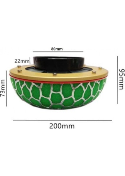Üniversal Mantar Filtre Güç Artırıcı Açık Hava Filtresi 76MM