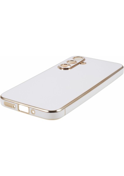 Samsung Galaxy A56 5g Kılıf Tpu Slim Fit Darbeye Dayanıklı Telefon Kapağı 6d Galvanik-Beyaz (Yurt Dışından)