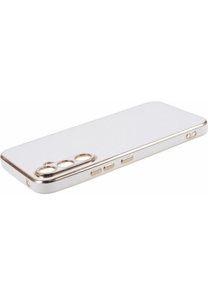 Samsung Galaxy A56 5g Kılıf Tpu Slim Fit Darbeye Dayanıklı Telefon Kapağı 6d Galvanik-Beyaz (Yurt Dışından)