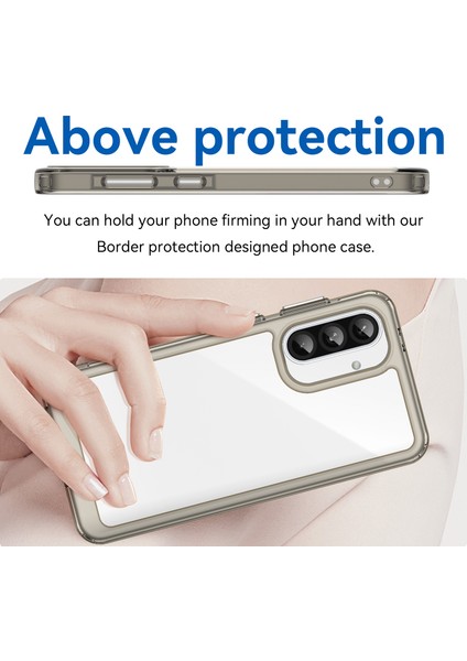 Samsung Galaxy A36 5g Kılıf Tpu+Akrilik Koruyucu Şeffaf Telefon Kapağı-Şeffaf Gri (Yurt Dışından) fırsatları