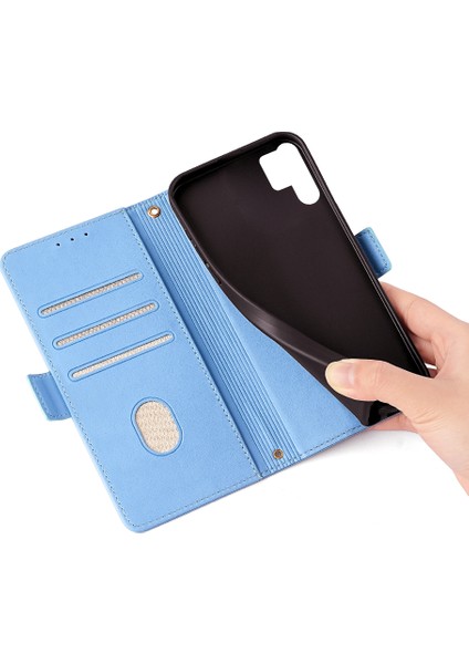 Samsung Galaxy S24 Ultra Deri Cüzdan Kılıf Rfıd Engelleme El Askılı Stand Kapağı-Mavi (Yurt Dışından) indirimleri