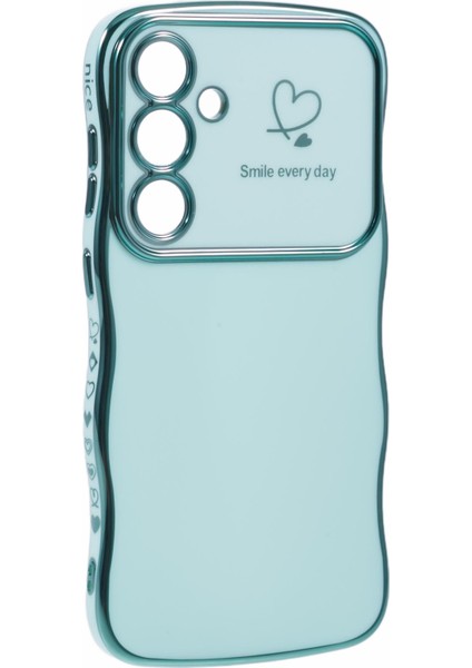 Samsung Galaxy S25+ Kılıf Love Hearts Tpu Telefon Kapağı Kıvırcık Dalga Çerçeve Büyük Pencere-Yeşil (Yurt Dışından) fiyatları