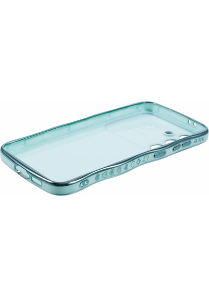 Samsung Galaxy S25+ Kılıf Love Hearts Tpu Telefon Kapağı Kıvırcık Dalga Çerçeve Büyük Pencere-Yeşil (Yurt Dışından) modelleri