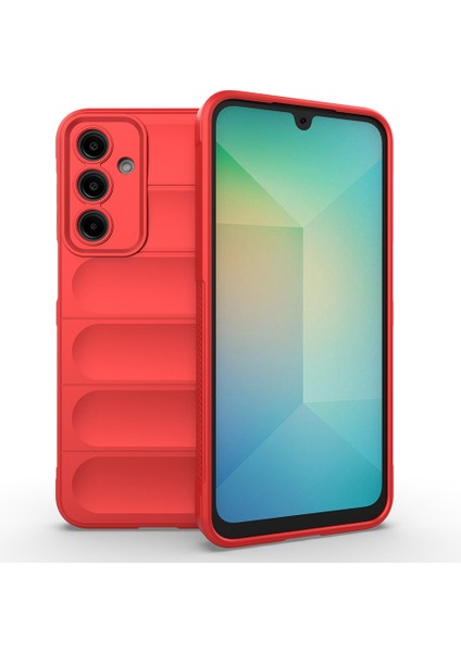 Samsung Galaxy A56 5g Kılıf Anti-Drop Yumuşak Tpu Sağlam Telefon Arka Kapak-Kırmızı (Yurt Dışından)