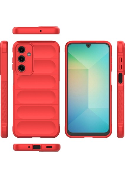 Samsung Galaxy A56 5g Kılıf Anti-Drop Yumuşak Tpu Sağlam Telefon Arka Kapak-Kırmızı (Yurt Dışından)