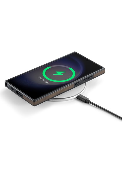 Magkıng K1 Serisi Samsung Galaxy S23 Ultra Manyetik Kılıf Pc+Tpu+Pu Deri Telefon Kapağı-Kahve (Yurt Dışından) fırsatları