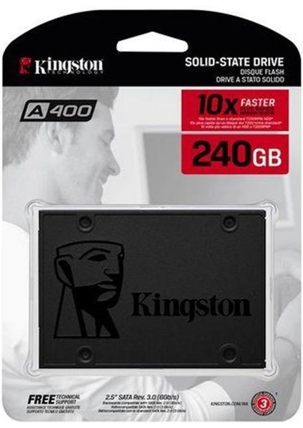 240 GB Kingston A400 Sata3 2.5 500/350MBS SA400S37/240G modelleri