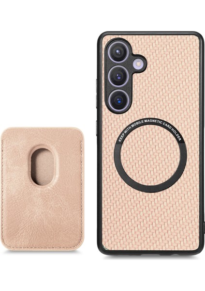 Samsung Galaxy S25+ Kılıf Manyetik Çıkarılabilir Kart Tutucu Telefon Arka Kapak-Haki (Yurt Dışından) fırsatları