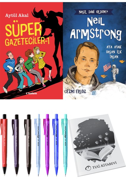 Süper Gazeteciler 1 ve Neil Armstrong Ay'a Ayak Basan İlk İnsan