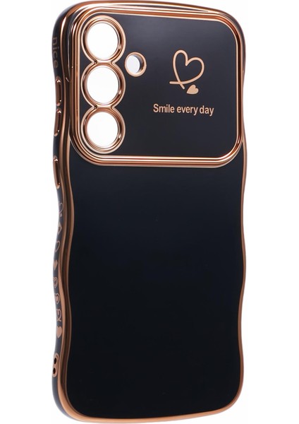 Samsung Galaxy S25 Kılıf Love Hearts Tpu Telefon Kapağı Kıvırcık Dalga Çerçeve Büyük Pencere-Siyah (Yurt Dışından) fiyatları