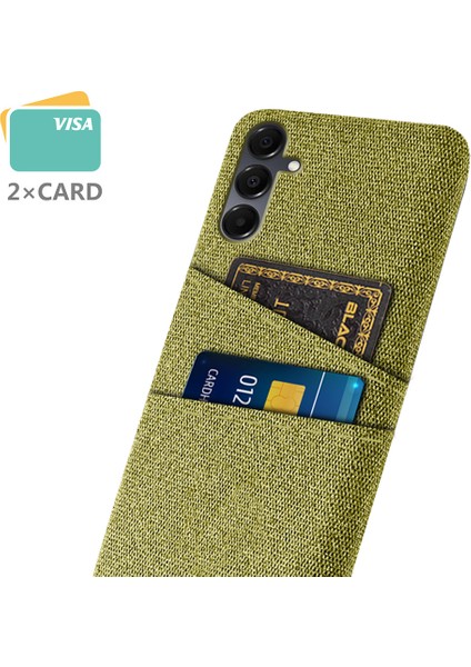 Samsung Galaxy A16 4g/5g Kılıf Bezi+Çift Kart Yuvalı Sert Pc Telefon Kapağı - Sarı (Yurt Dışından) fiyatları