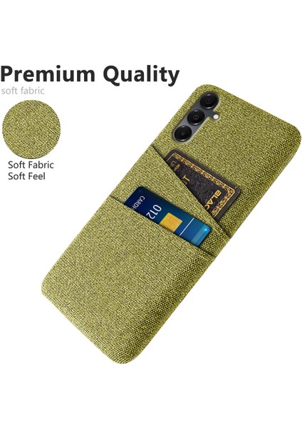 Samsung Galaxy A16 4g/5g Kılıf Bezi+Çift Kart Yuvalı Sert Pc Telefon Kapağı - Sarı (Yurt Dışından) modelleri