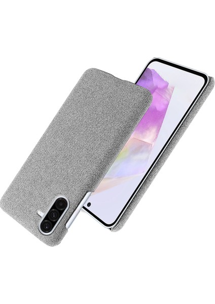 Samsung Galaxy A36 5g Telefon Kılıfı Kumaş Dokusu Çizilmez Koruyucu Pc Arka Kapak-Açık Gri (Yurt Dışından) fırsatları
