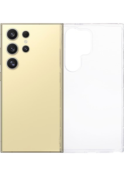 Samsung Galaxy S25 Için Ultra Şeffaf Tpu Kapak Telefon Kılıfı Hava Yastığı Koruması (Büyük Arka Lens Deliği) (Yurt Dışından)
