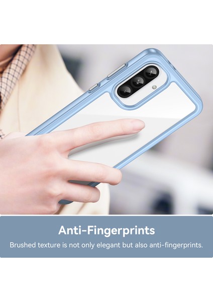 Samsung Galaxy A36 5g Kılıf Tpu+Akrilik Koruyucu Şeffaf Telefon Kapağı-Mavi (Yurt Dışından) fiyatları