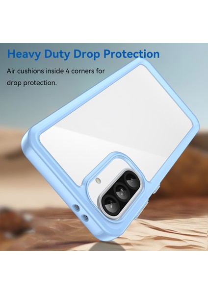 Samsung Galaxy A36 5g Kılıf Tpu+Akrilik Koruyucu Şeffaf Telefon Kapağı-Mavi (Yurt Dışından) indirimleri