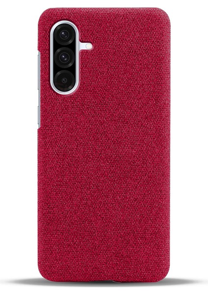 Samsung Galaxy A36 5g Telefon Kılıfı Kumaş Dokusu Çizilmez Koruyucu Pc Arka Kapak-Kırmızı (Yurt Dışından) indirimleri