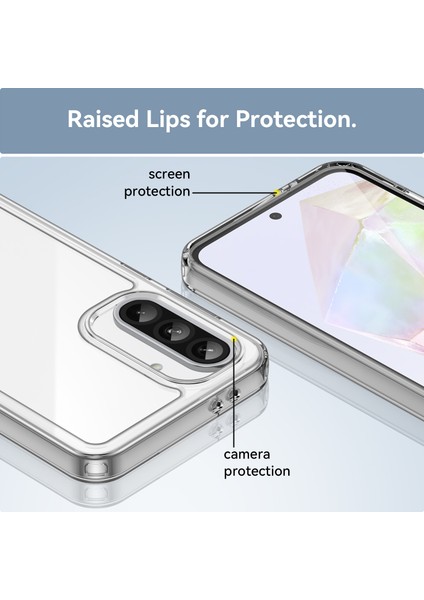 Samsung Galaxy A36 5g Kılıf Tpu+Akrilik Koruyucu Şeffaf Telefon Kapağı-Şeffaf (Yurt Dışından) indirimleri