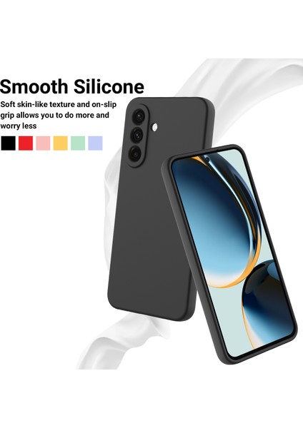 Samsung Galaxy A36 5g Kılıf Sıvı Silikon Telefon Arka Kapak El Askılı-Siyah (Yurt Dışından) modelleri